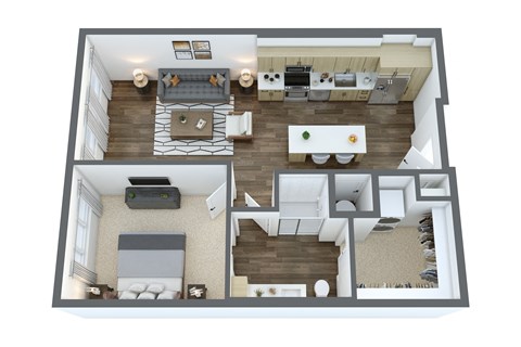 2 bedroom, 2 bathroom